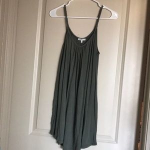 Navy green t-shirt dress